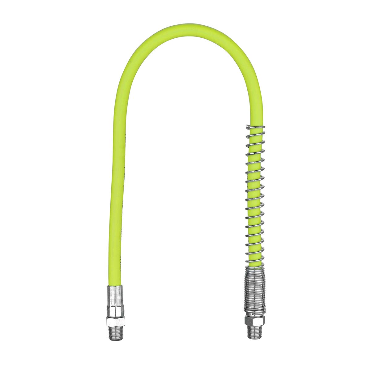 Flexzilla L2955FZSP Grease Hose 1/8" X 18" 1/8" MNPT Ends Spring Guard