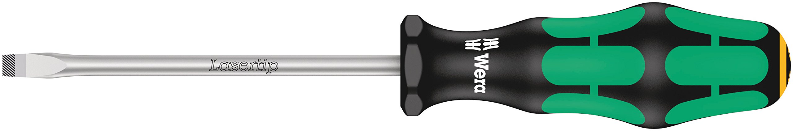 Wera 05007610001 Kraftform Plus 334 Slotted Screwdriver, Lasertip, 5mm Head, 4" Blade Length