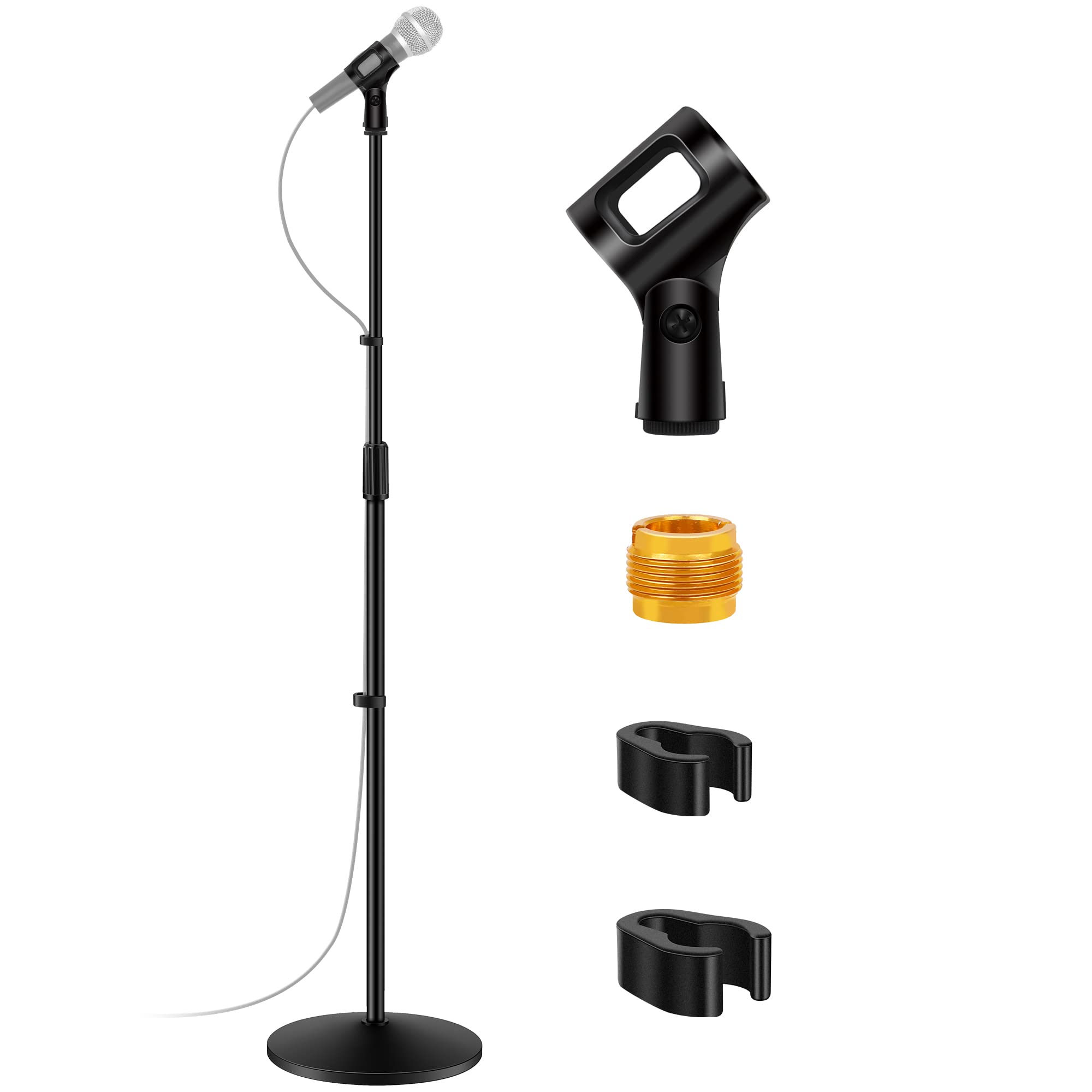 InnoGear Mic Stand Microphone Stand Floor with Weighted Base for Singing