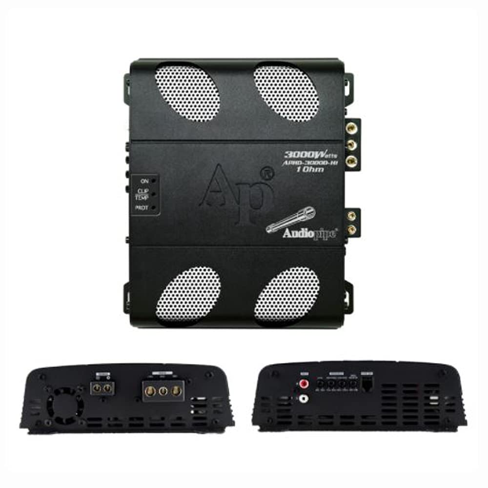 Audiopipe APHD3000DH1 Class D Full Range High Power Amplifier 1 Ohm