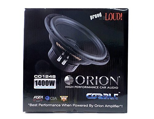 Orion CO124S Cobalt 12" Woofer Single Voice Coil 1600W Max