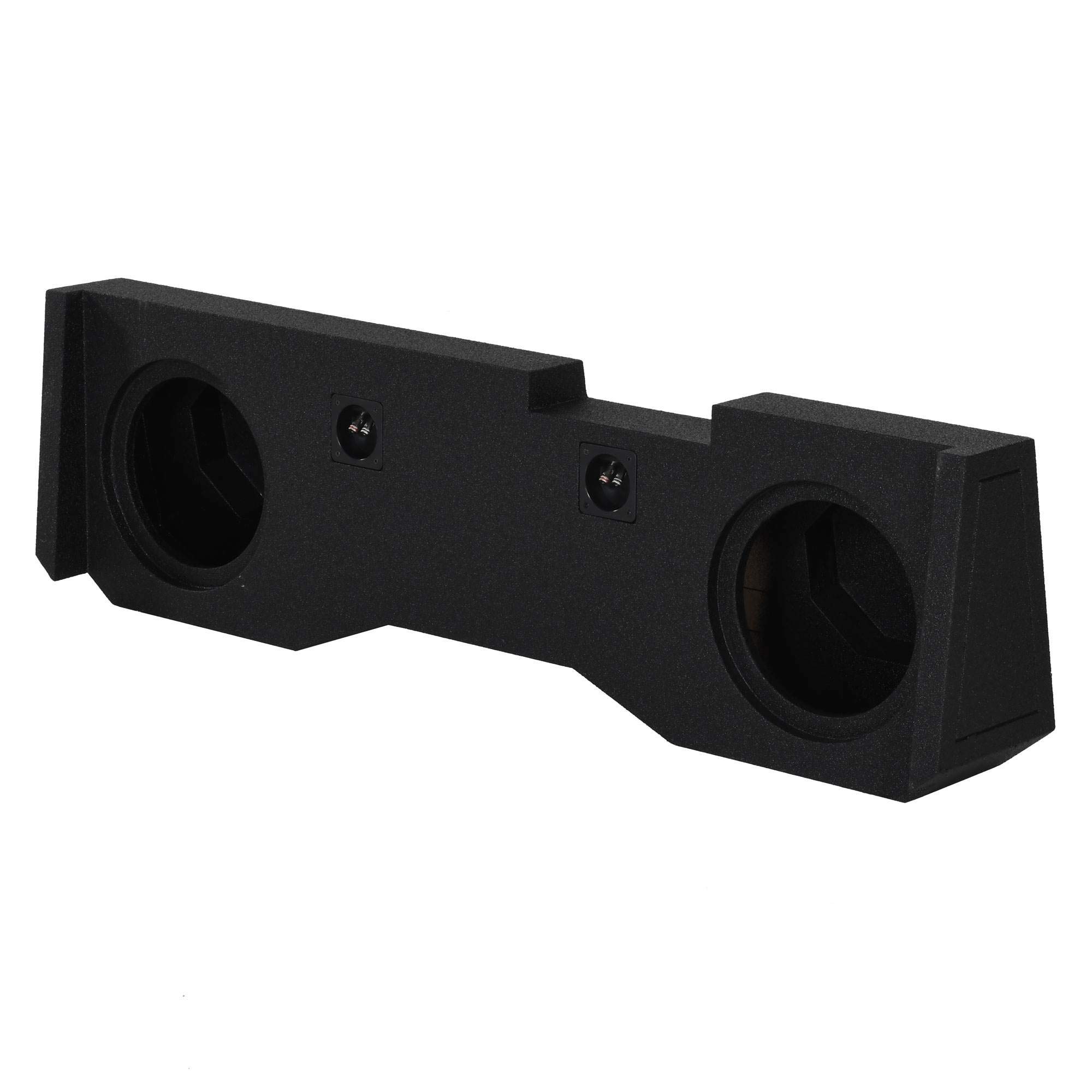 Qpower QBGMC1020144DR Dual 10" Woofer Box For 2014-Current GM/Chevy Crew Cab