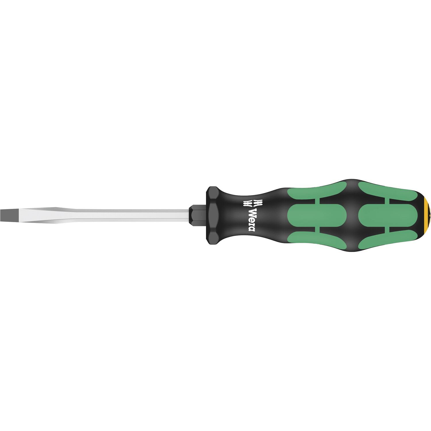 Wera 05007675001 Kraftform Plus 334 SK Slotted Screwdriver, Lasertip, 7mm Head, 5" Blade Length