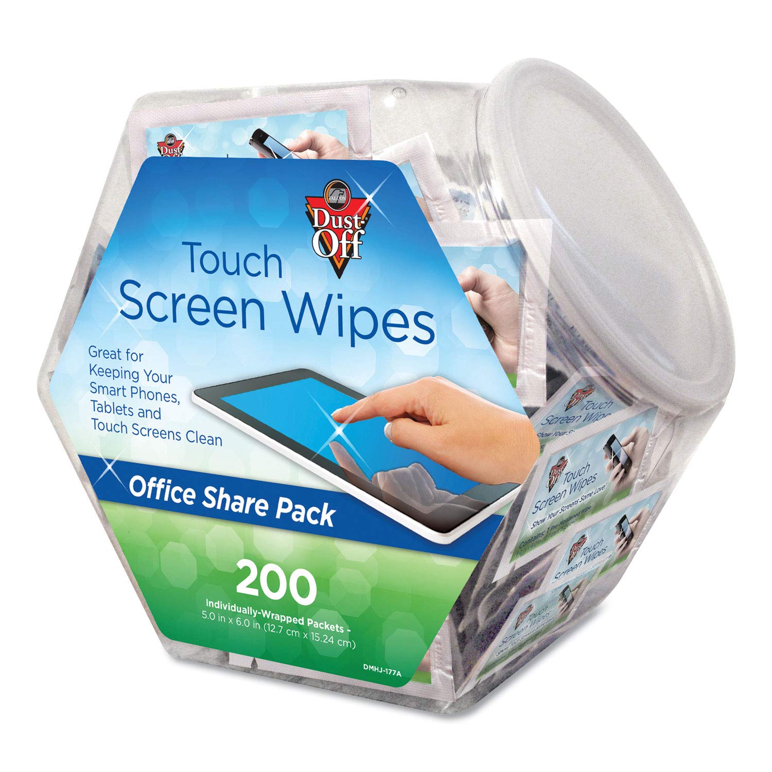 DUST-OFF DMHJ Touch Screen Wipes, 200-count