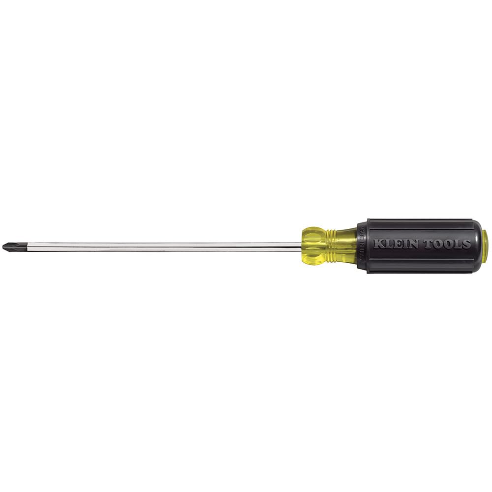 Klein Tools 6037 PH2 Phillips Screwdriver 7-Inch Round Shank, Made in USA