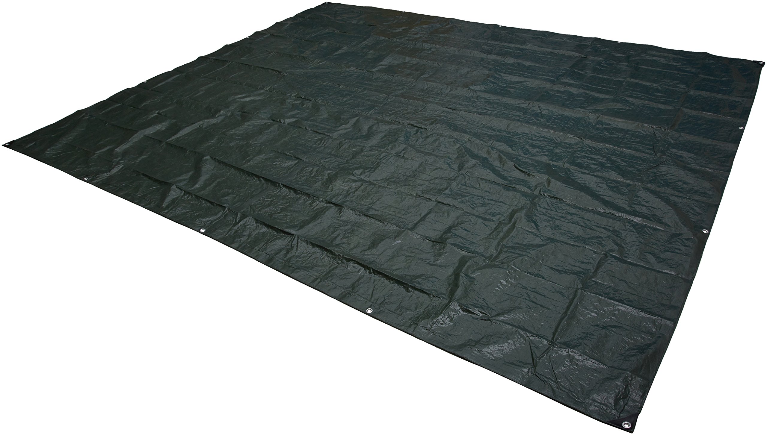 Amazon Basics Waterproof Multipurpose Camping Tarp with Reinforced Corners and Edges, Protective Cover, 9.5 x 11.3 Feet, Dark Green