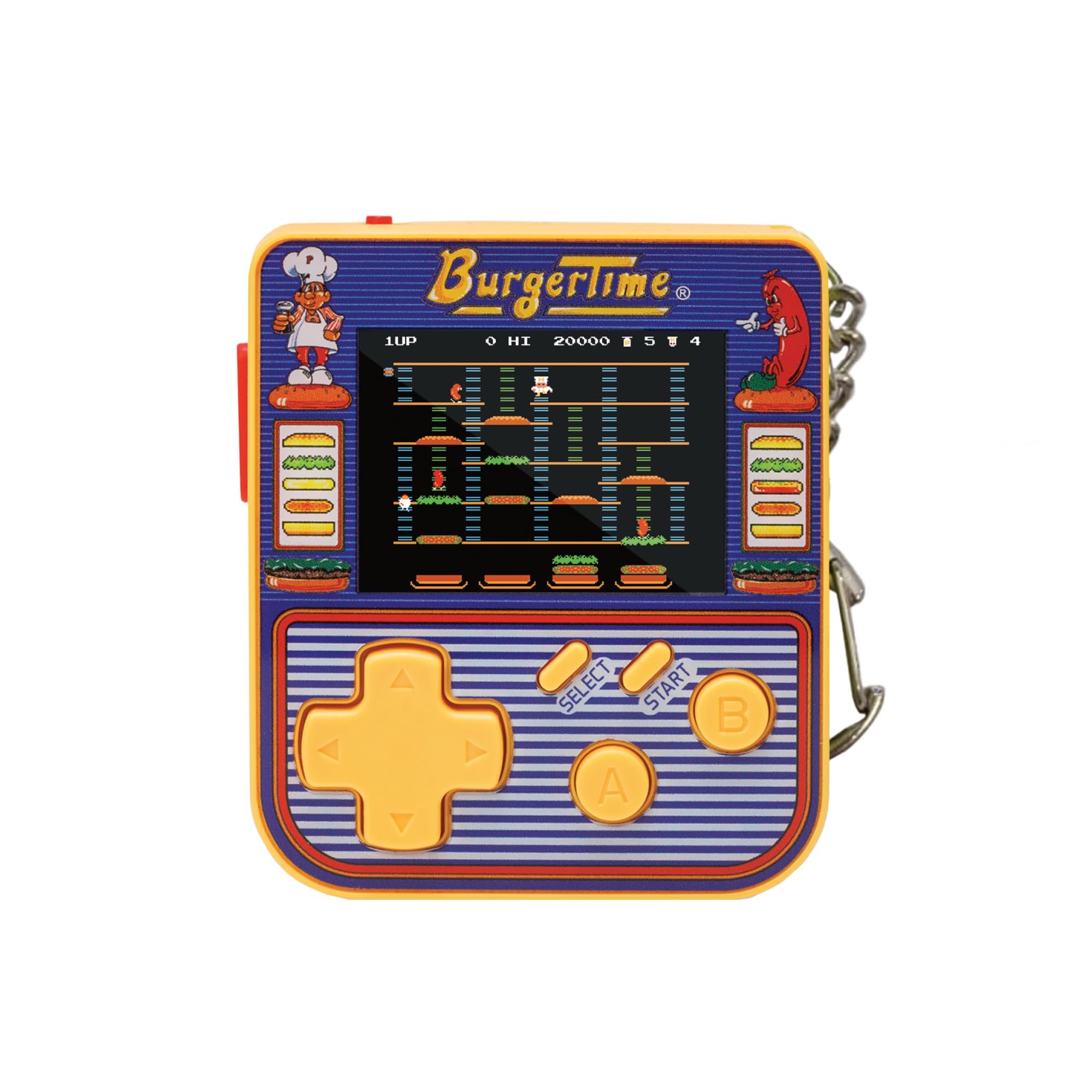 HyperMegaTech Data East Burgertime Key Chain