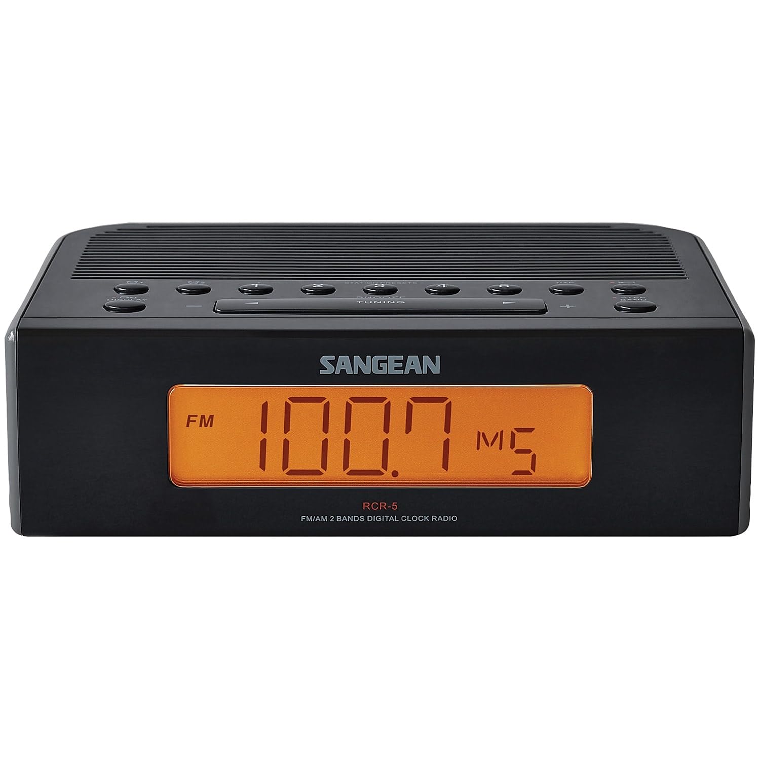 SANGEAN SNGRCR5BK AM/FM Digital Tuning Clock Radio