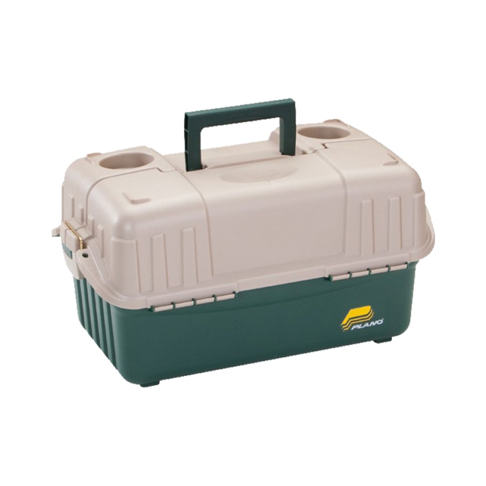 Plano 861600 Hip Roof Tackle Box w/6 trays - Green/Sandstone