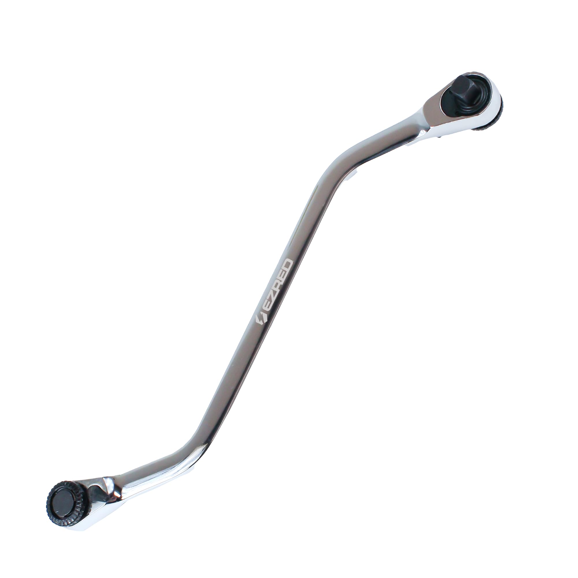 EZRED 4SS8 S-shaped Quarter Stick, 1/4″ square socket and magnetic bit drives, Low profile and Great for exhaust work, body work, and dashboards