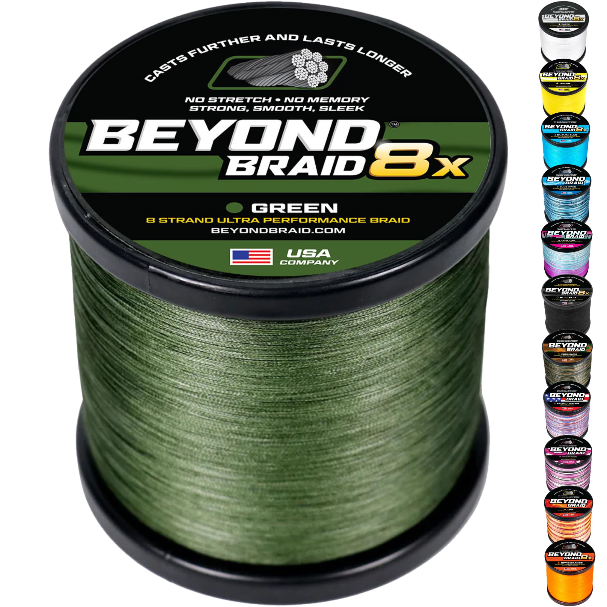 Beyond Braid Green 8X Strand 300 Yards 50lb