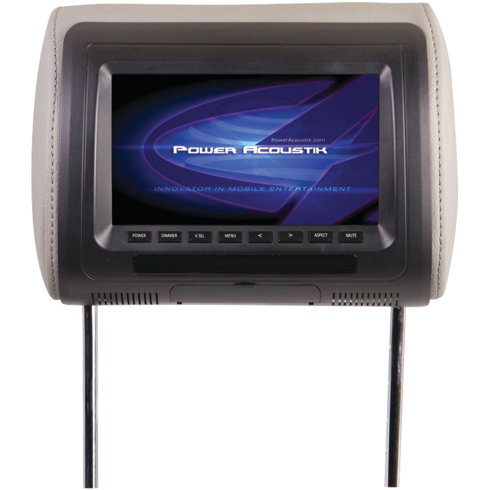 Power Acoustik H71CC Loaded Headrest w/ 7" Monitor