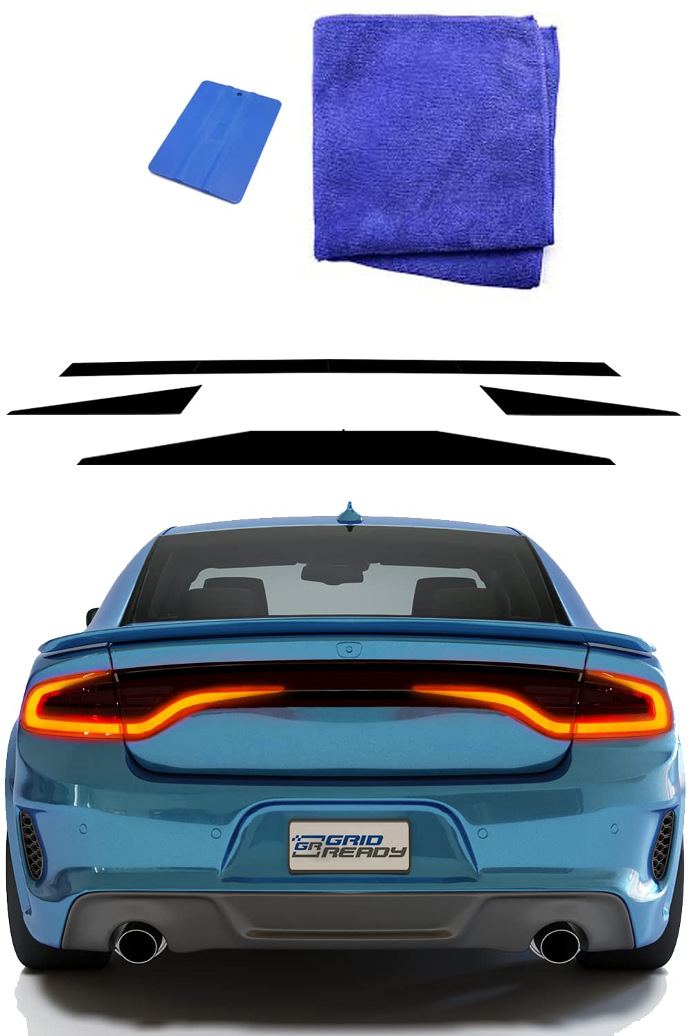 Tail Light Decal fits 2015-2023 Dodge Charger Accessories. Racetrack Sticker for 2015, 2016, 2017, 2018, 2019, 2020,2021, 2022, 2023 Model taillight Including sxt, rt, SRT, scat Pack etc.
