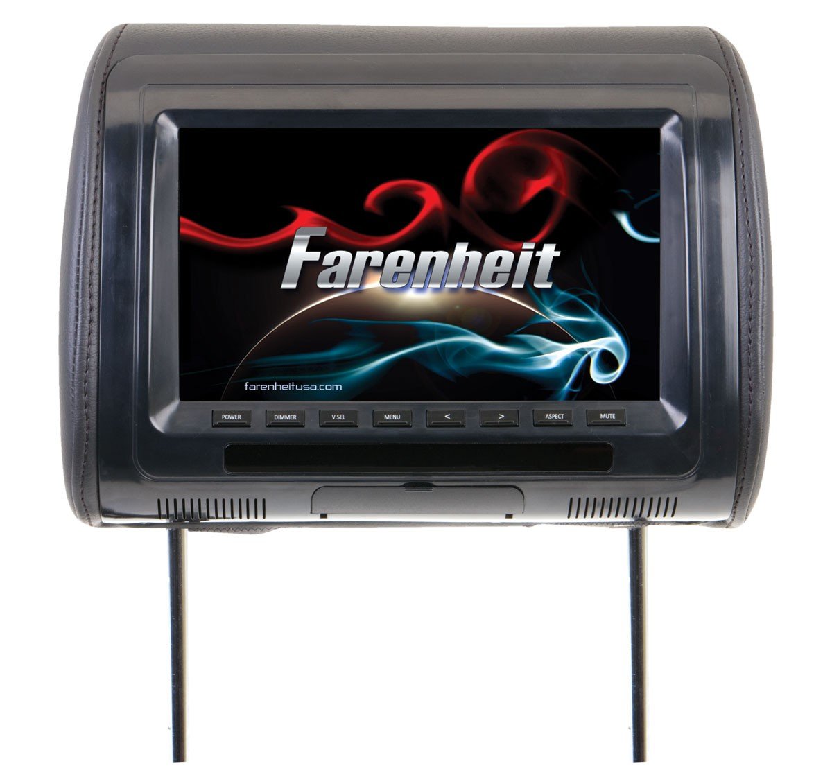 Farenheit HR91CC Universal 9 Headrest (Single) w/3 Color Skins & IR/FM
