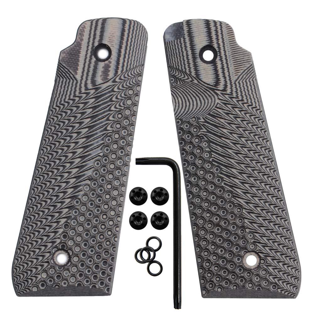 Cool Hand Ruger Mark IV 22/45 Lite G10 Grips, Fits Generation 4 Rimfire Pistol NOT for Gen 3, Gun Metal, MKIV-JV-5