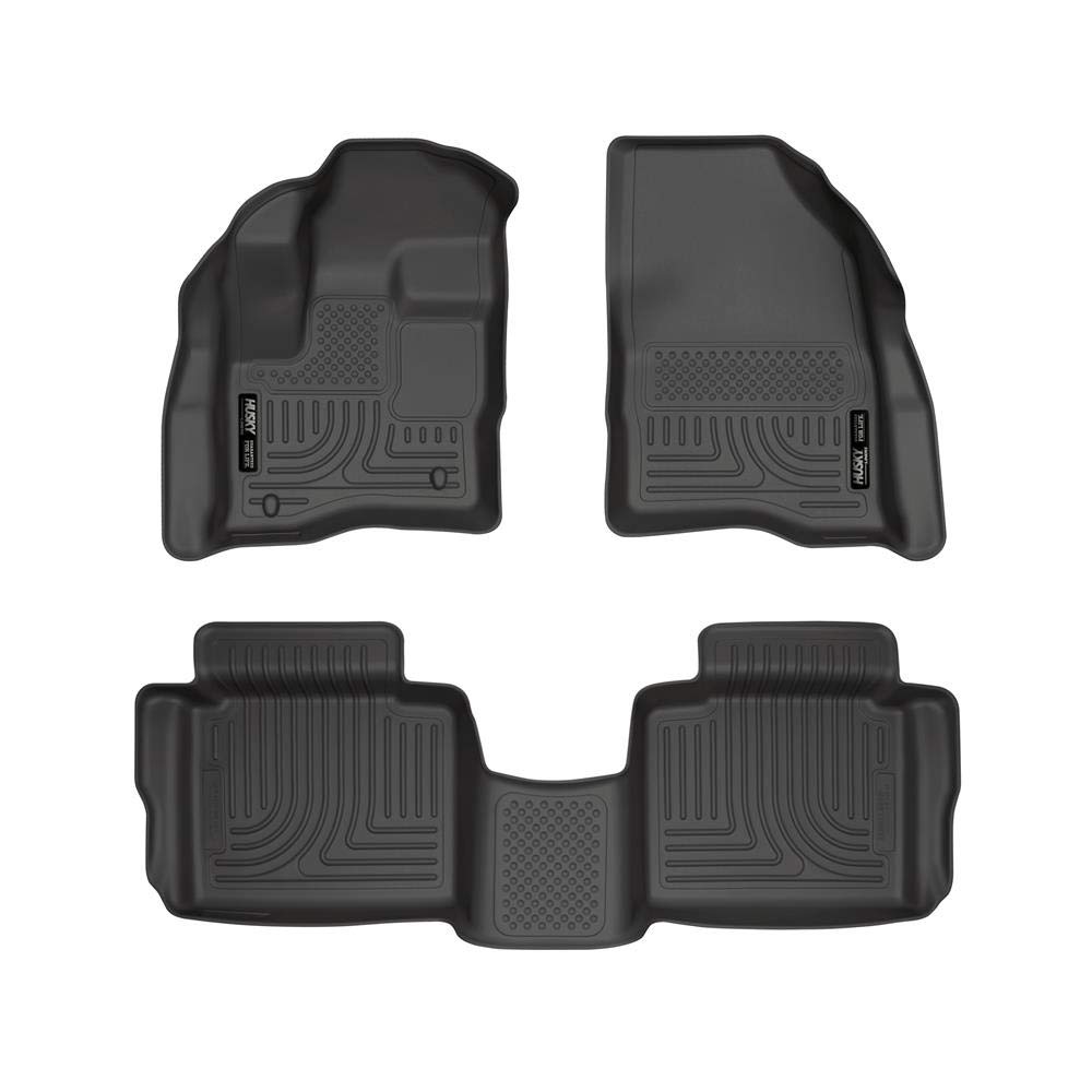Husky 98701 Front/2nd Seat Floor Liners (Footwell Coverage) For 10-19 Taurus