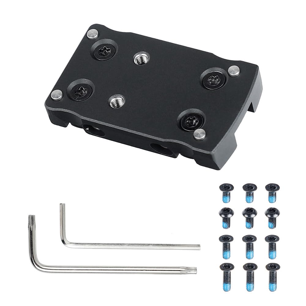ohhunt Universal Rib Mount | Compact Dot Optic Steel Mount Plate Compatible with Vortex/Viper/Burris Fastfire/Docter