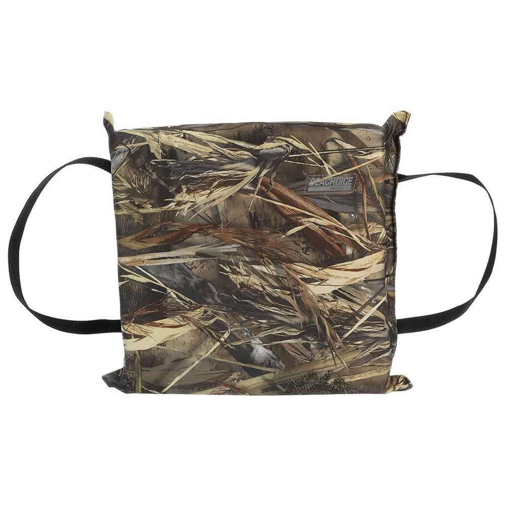 Seachoice Emergency Marine Foam Flotation Cushion, Square, 15 in. X 15 in, Camouflage