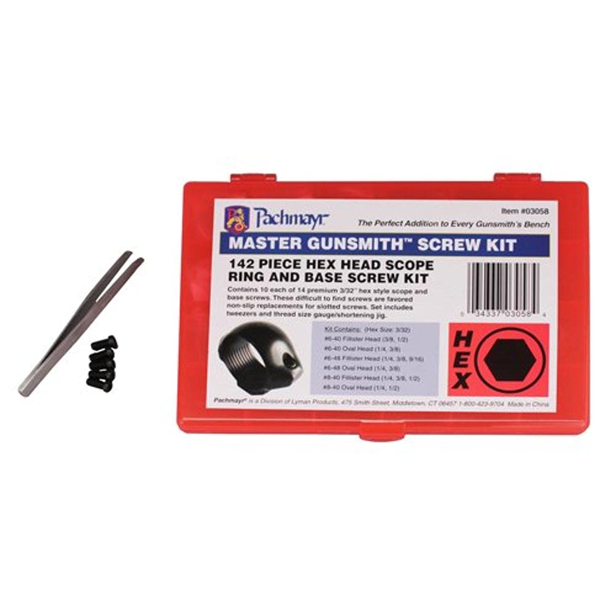 Pachmayr 03058 Master Gunsmith Hex Head & Base Screws Kit (140 piece)