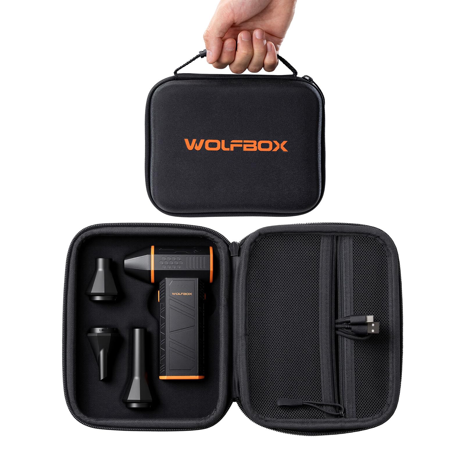 WOLFBOX MF50 Hard Carrying Case, Case Only, Device Not Included, Shockproof