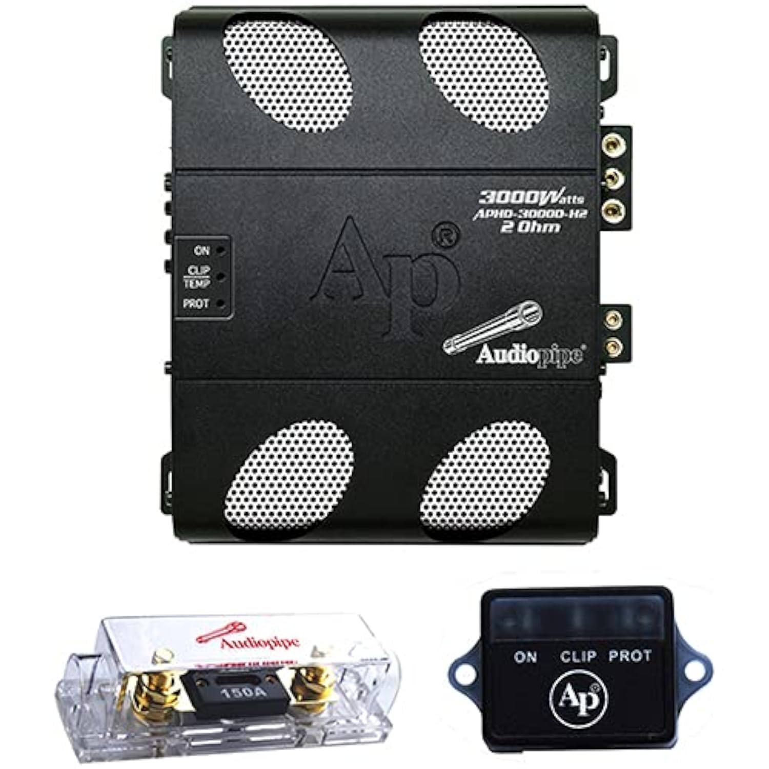 Audiopipe APHD3000DH2 Class D Full Range High Power Amplifier 2 Ohm