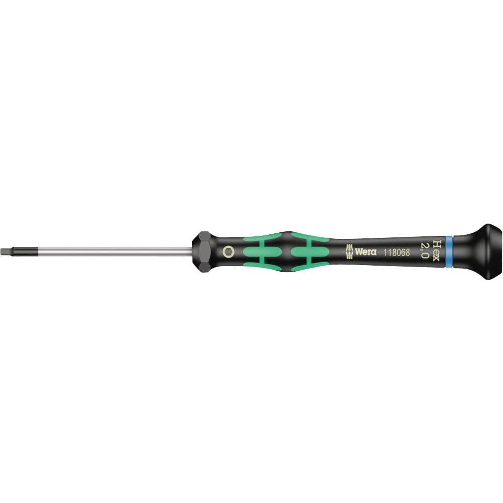 WERA 05118068001 2054 Screwdriver for Hexagon Socket Screws for Electronic Applications, 2 x 60 mm