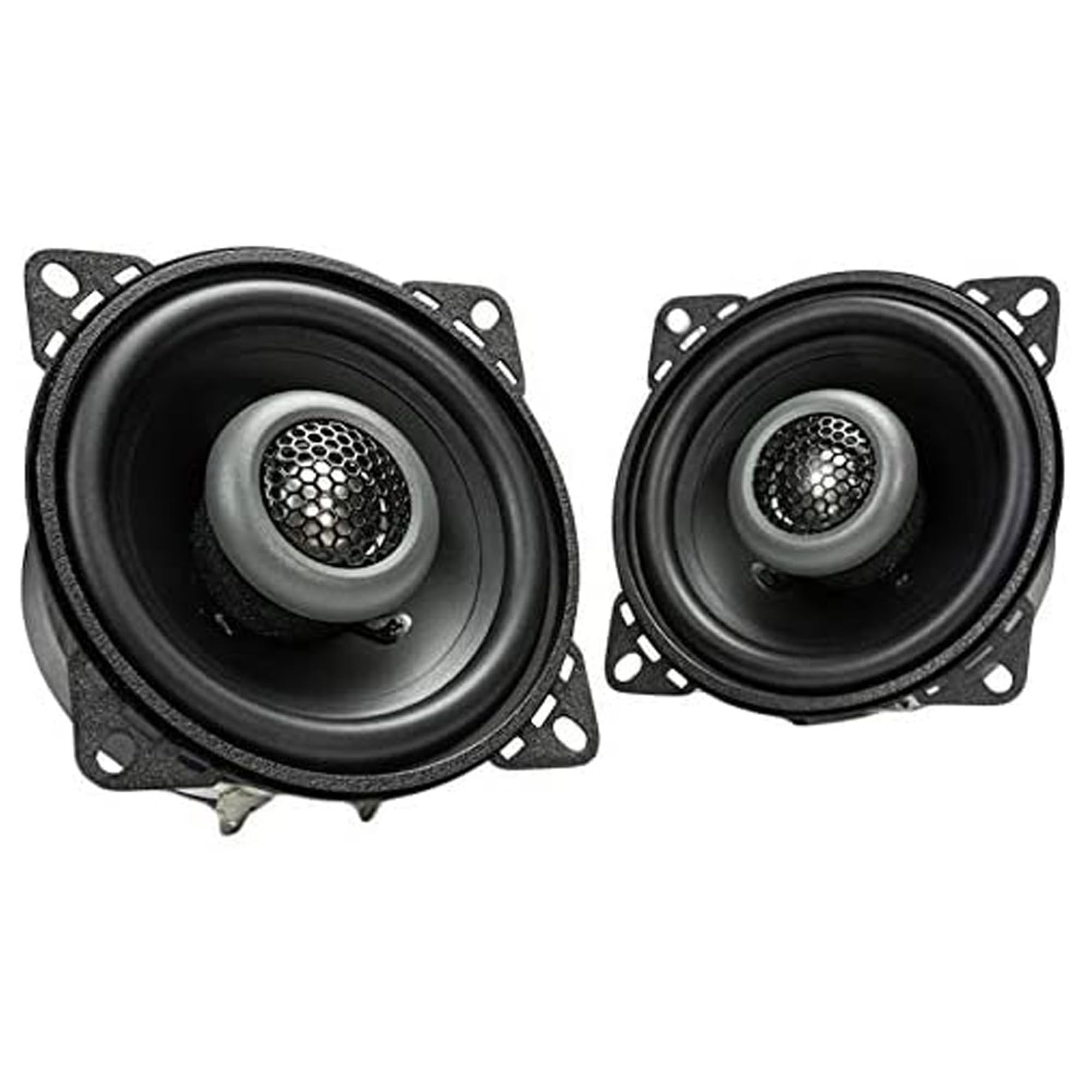 MB Quart Formula 4 Inch 80 Watt 2 Way Coaxial Car Audio Speaker Pair with Built in 1 Inch Tweeters for Vehicle Sound System, Black