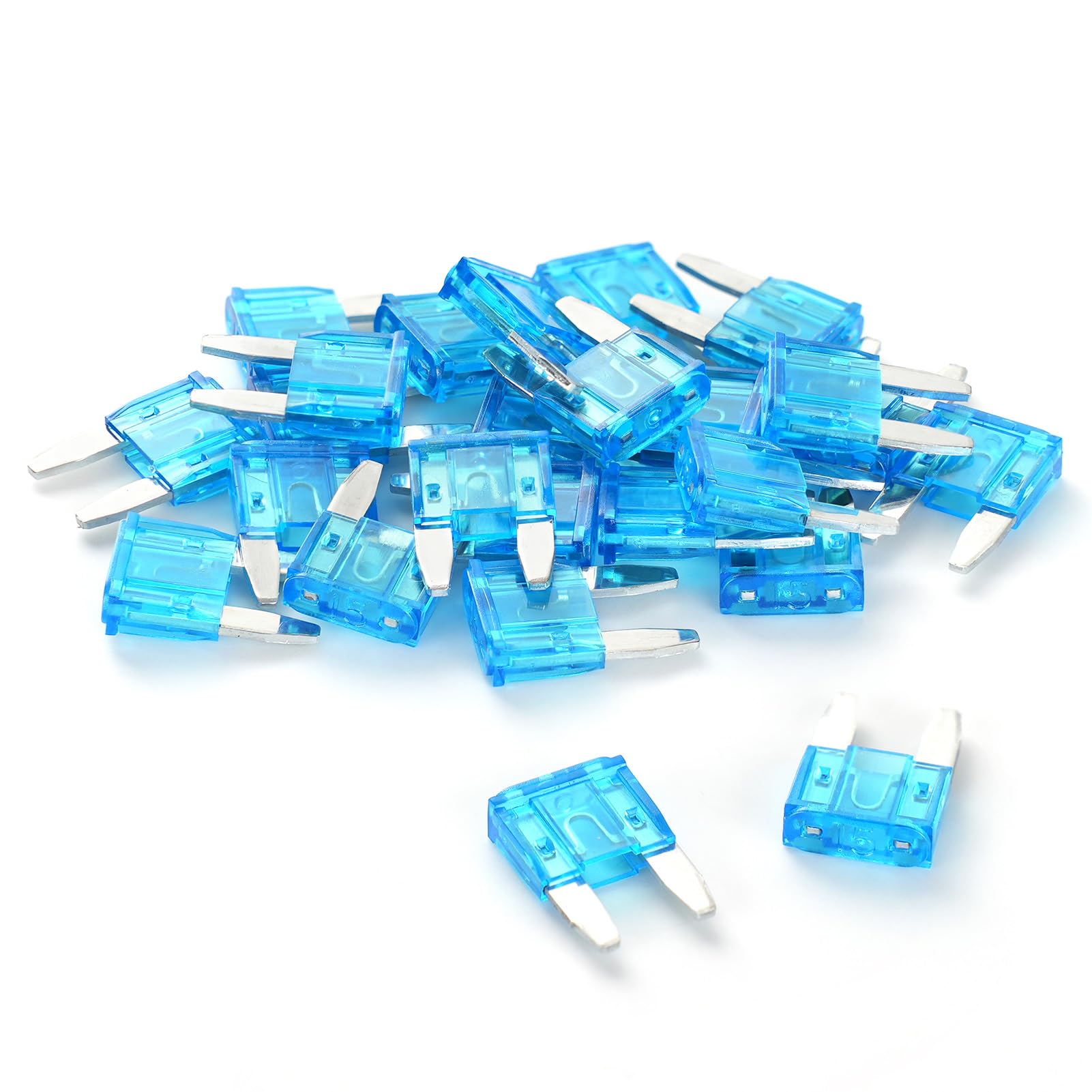 (25Pcs) 15 Amp Mini Car Fuses, 15A Automotive Fuses, Blade Fuse for Car/RV/Truck/SUV/Motorcycle/Boat