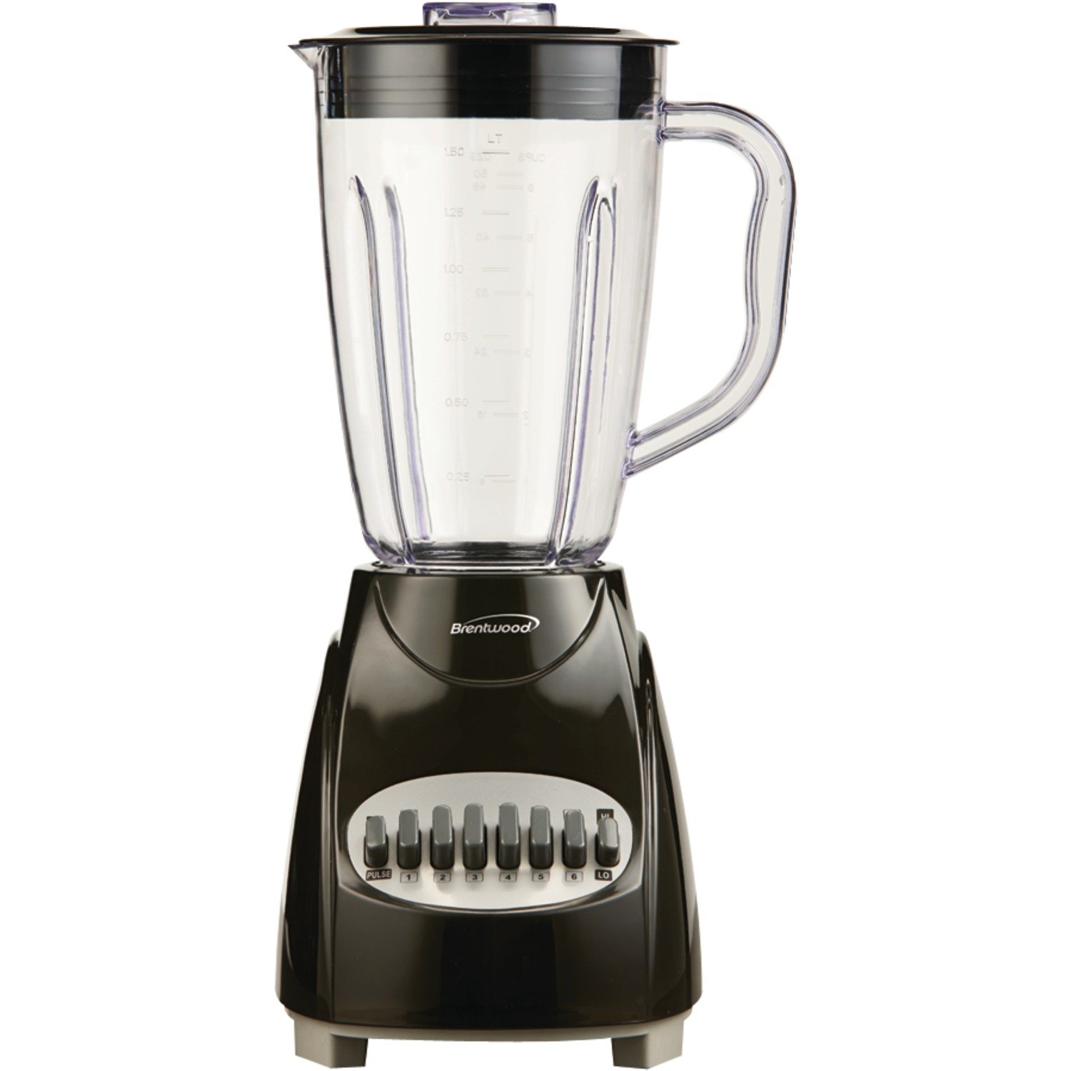 Brentwood Appliances JB-220B 50oz 12-Speed + Pulse Electric Blender w/Plastic Jar