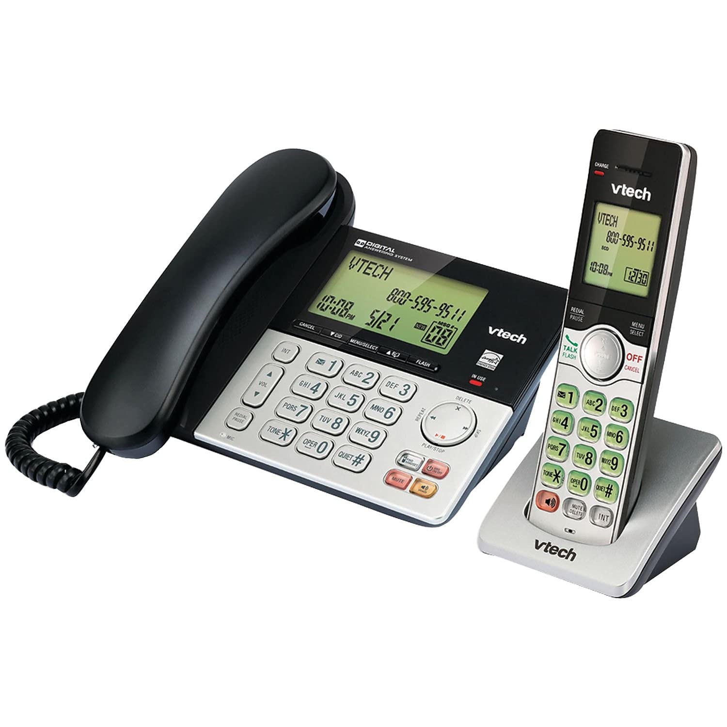 VTech CS6949 Corded Cordless with Answering System