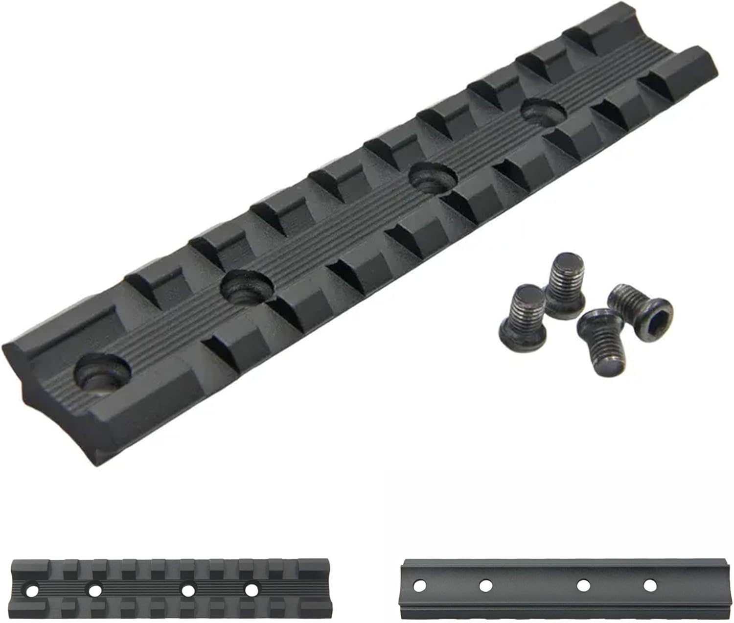 Gotical One Piece Scope Base for Break-Open Muzzleloader Rifles, Aircraft-Grade 6063 Aluminum, Matte Black Scope Base, 1.5 Inch Screws and Wrench Included