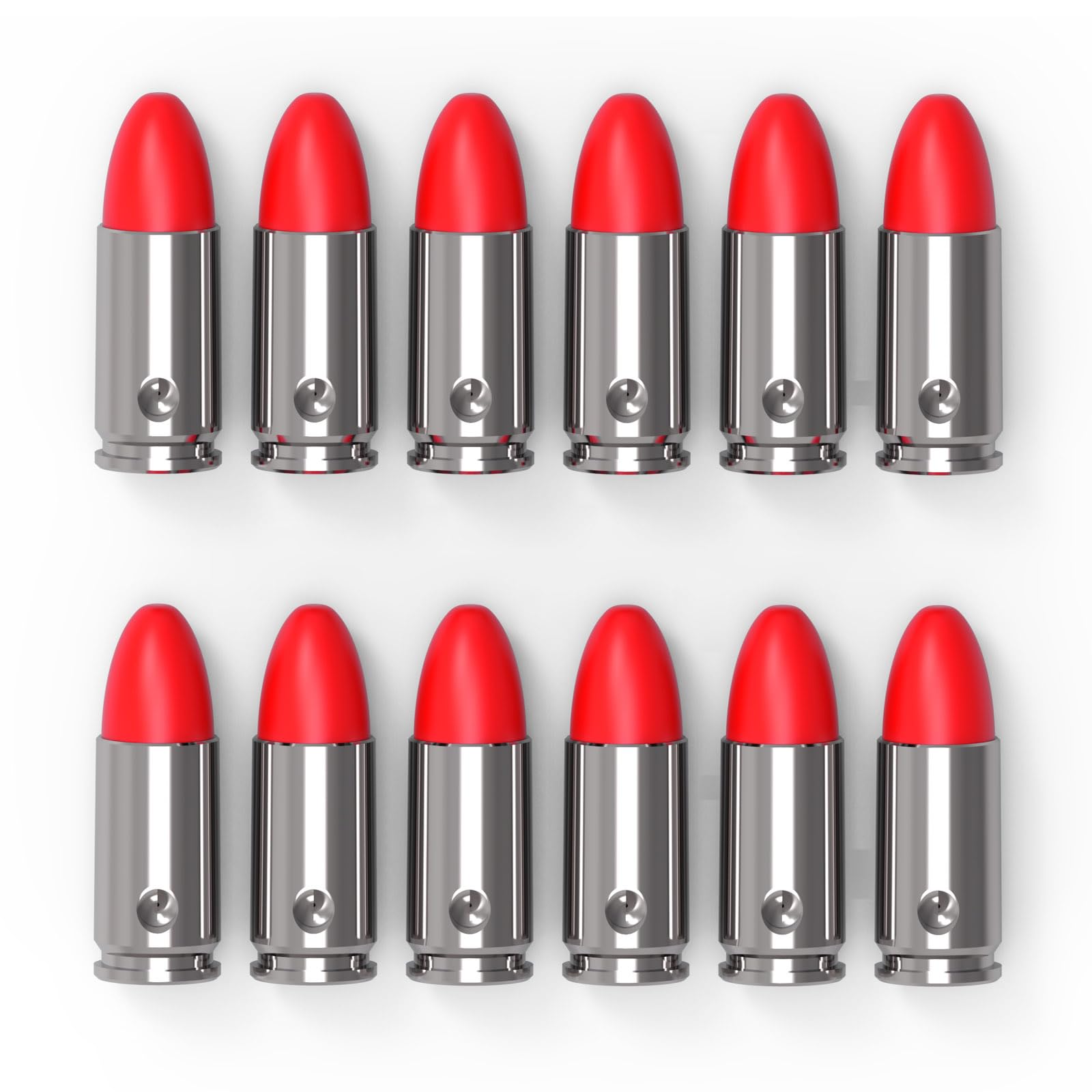 YiZhun 9MM Snap Caps Training Dummy Rounds, Reusable Dry Fire Training Round Close to Real Weight Practice Safe Loading Firing (9mm-12pcs)