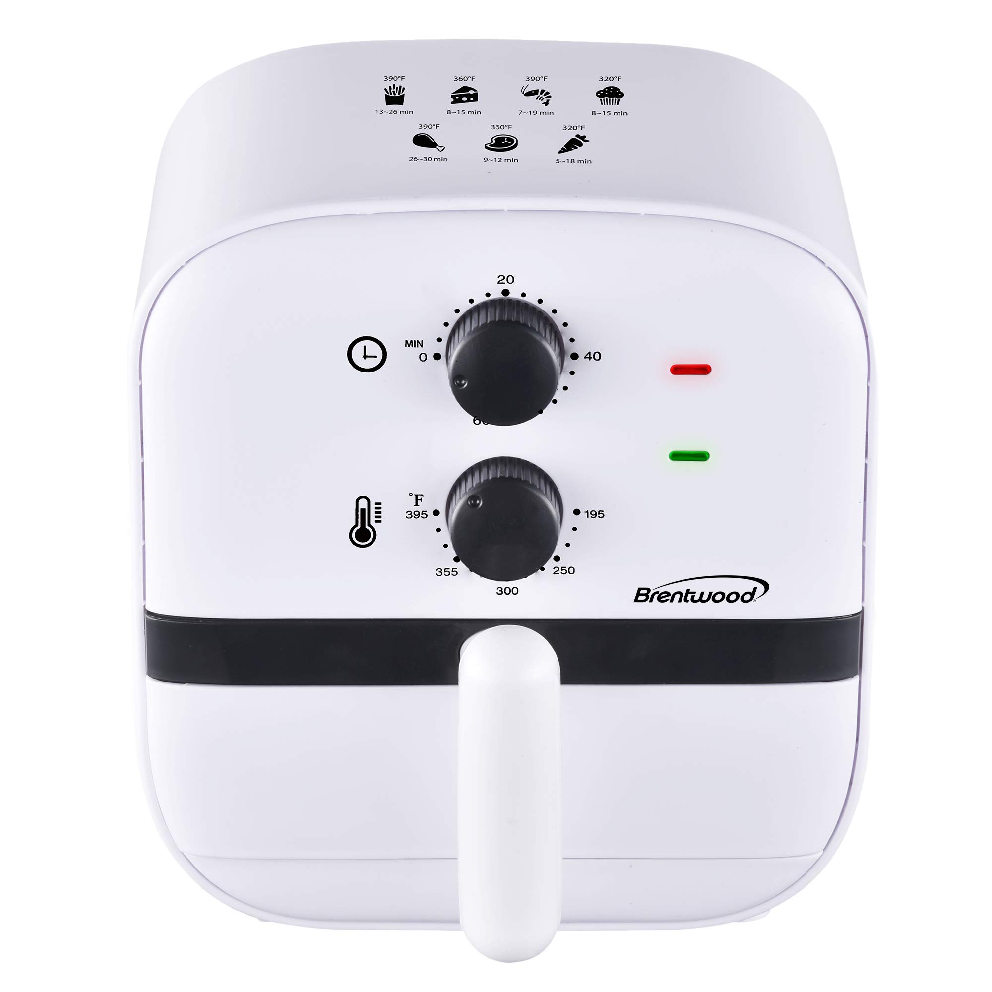 Brentwood Appliances AF-100W 1-Quart 700-Watt Electric Air Fryer (White)