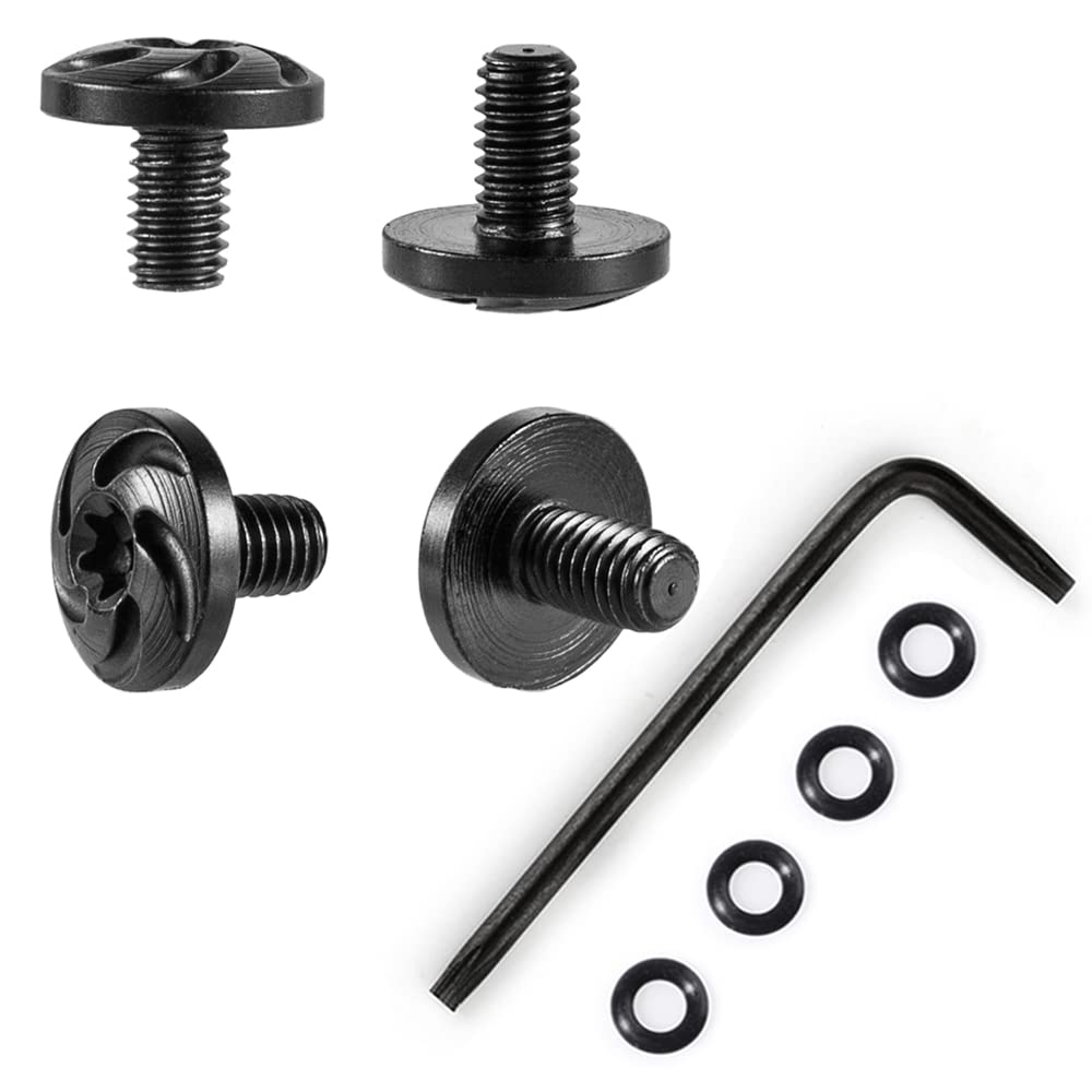 Cool Hand Customized Grips Screws for Beretta 92FS, M9, 92S, 92X, 92 Compact, 92A1, 96A1, 92 INOX, 4 Stainless Steel Screws, 4 O Rings, T10 Torx Key, Black, SB92-3-B