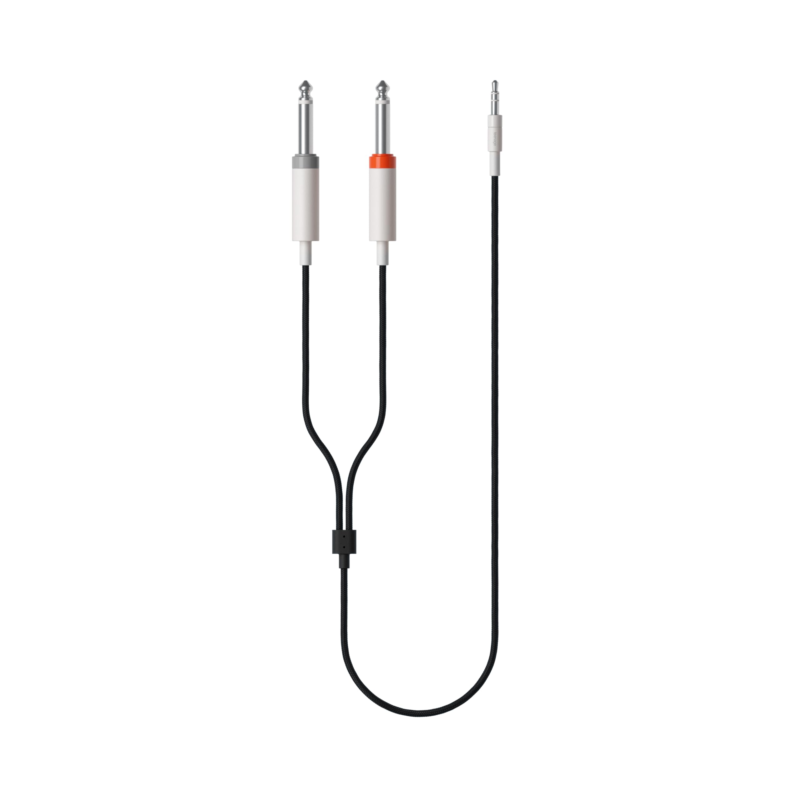 Teenage Engineering Textile Audio Cable 3.5 mm - 2X 6.35 mm, 1200 mm | 47.2 in (Black)