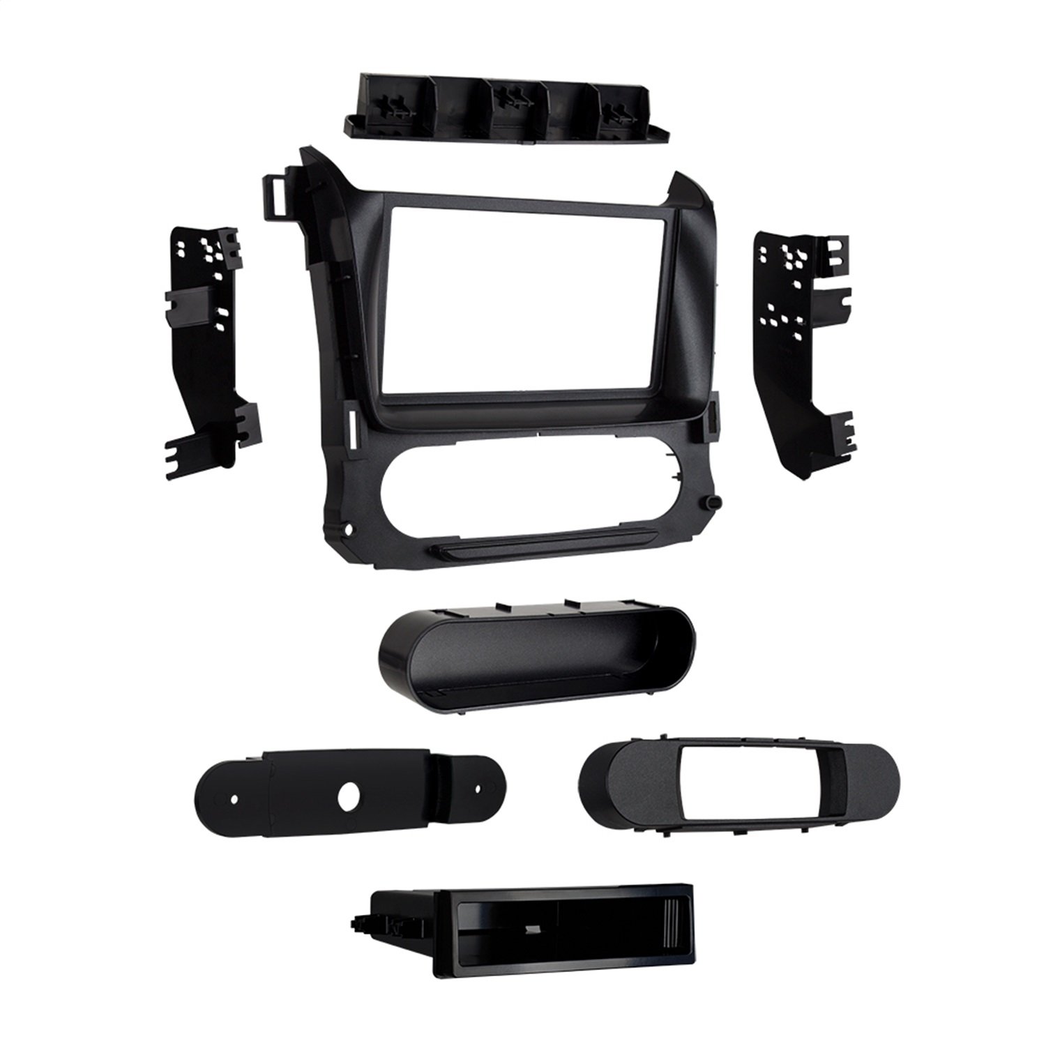 Metra 99-3015G Double/Single DIN Installaton Dash Kit for 2015-Up Tahoe, Suburban and Yukon (Black)