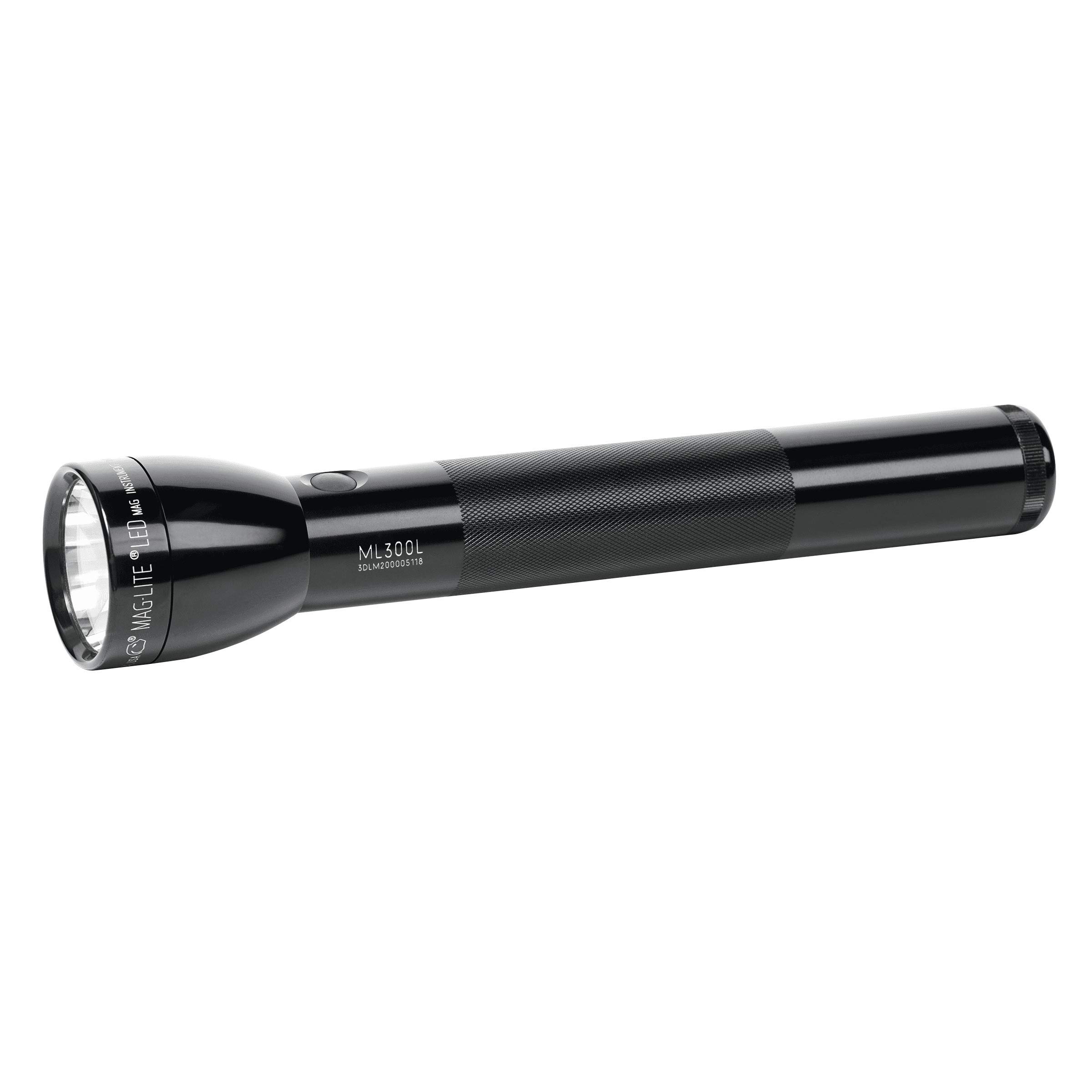 Maglite ML300L-S3016 ML300L LED 3-Cell D Flashlight, Black