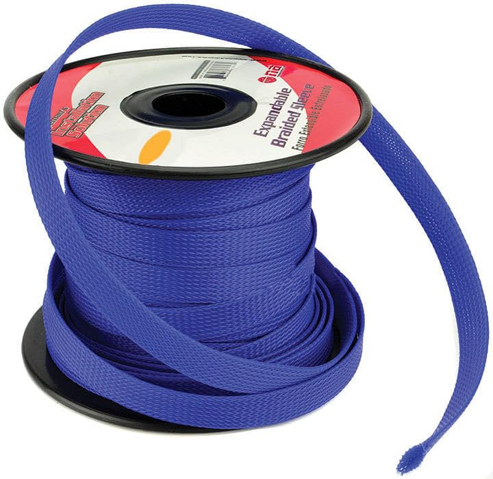 PIPEMANS ISBR6M100BL 1/4 Expandable Braided Sleeve  Blue (100 feet)