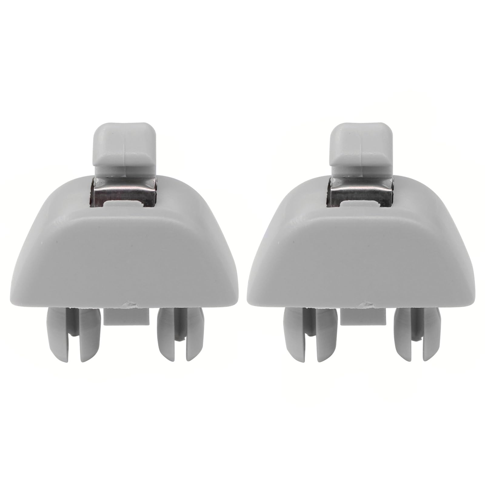 NewYall Pack of 2 Gray Interior Sun Visor Clip Bracket for Audi A6 A7 A8 S6 S7 S8 for VW Passat Polo 2006-2019