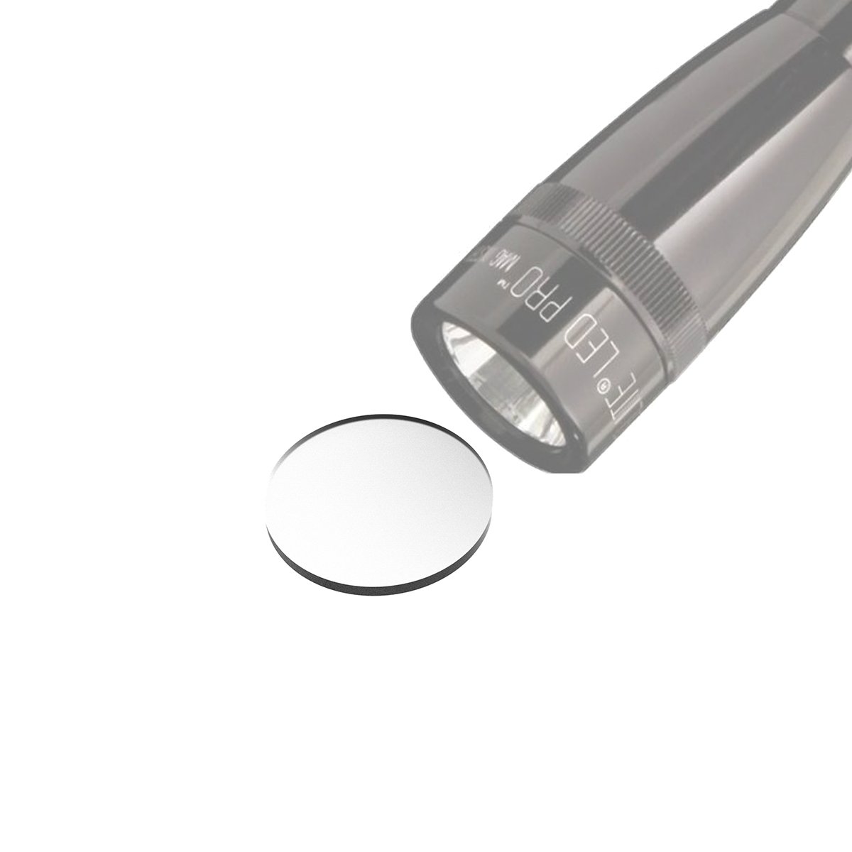 Weltool Glass Lens for Maglite Flashlight Lens Upgrade Compatible Mini Maglite PRO LED Flashlight (AA Model) (1pc)