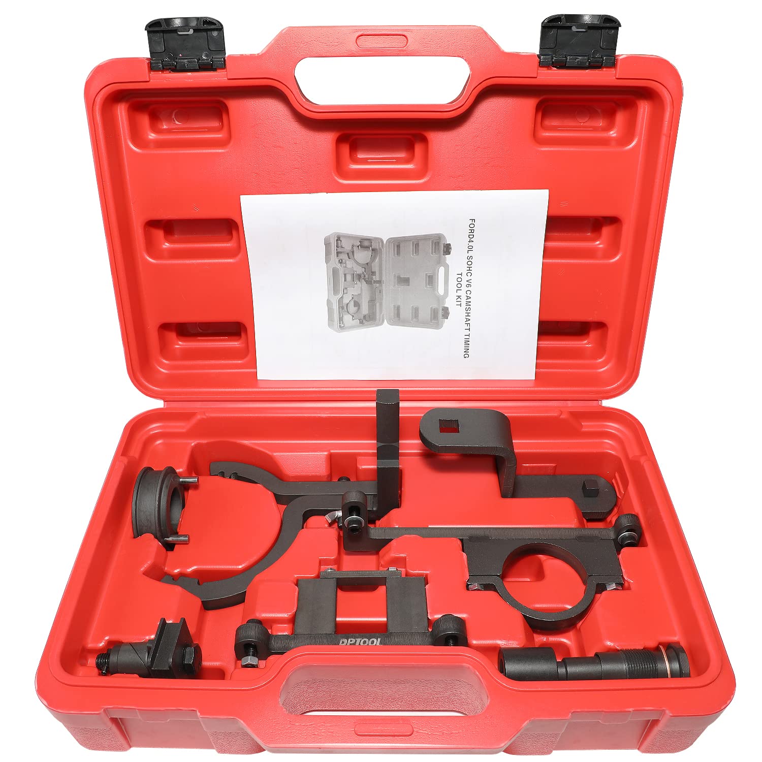 DPTOOL Camshaft Timing Tool Kit Compatible with Ford Land Rover Explorer Mustang Ranger Mercury Mountaineer Mazda 4.0L 4015CC SOHC V6 8 Pieces