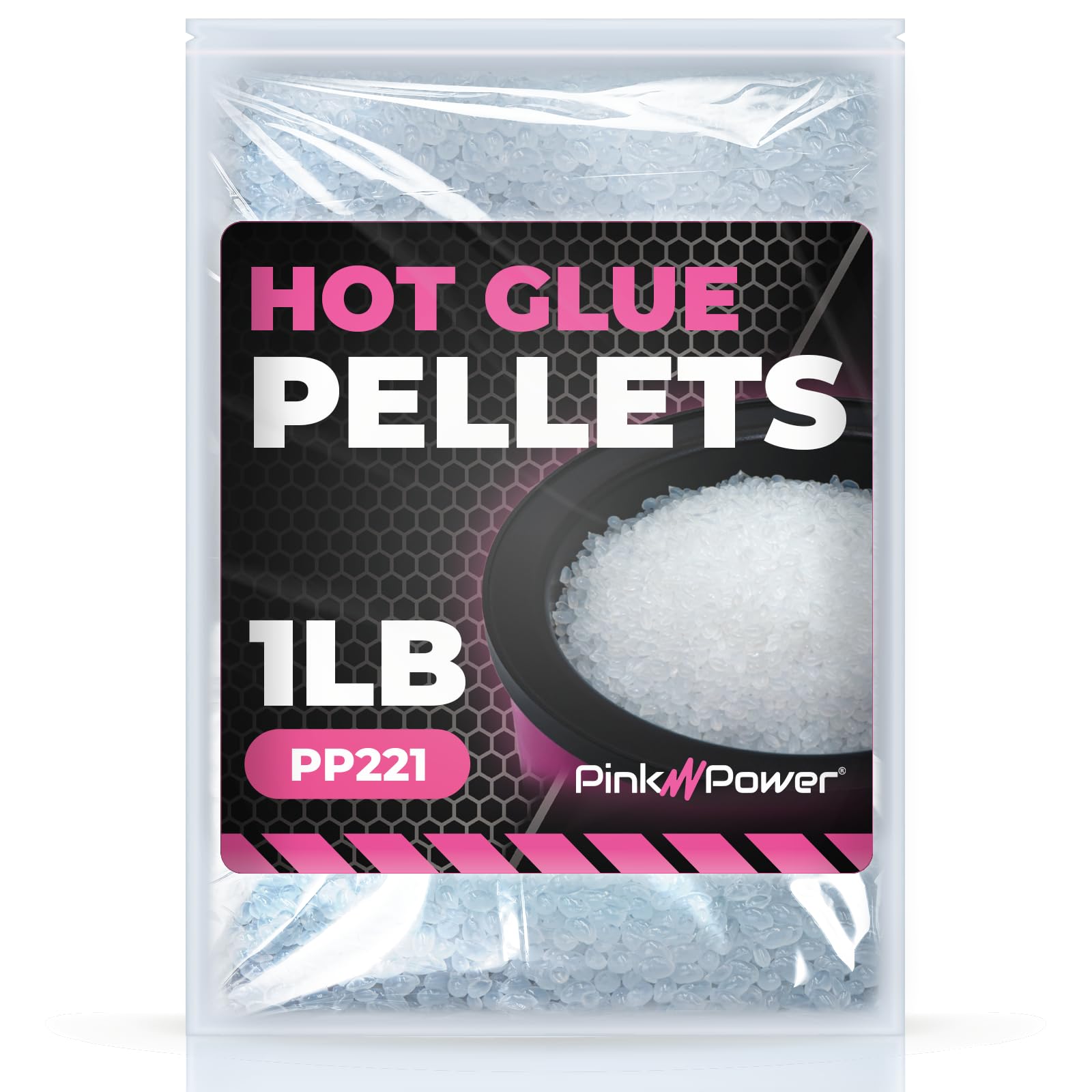Pink Power Hot Melt Glue Pellets for Crafting