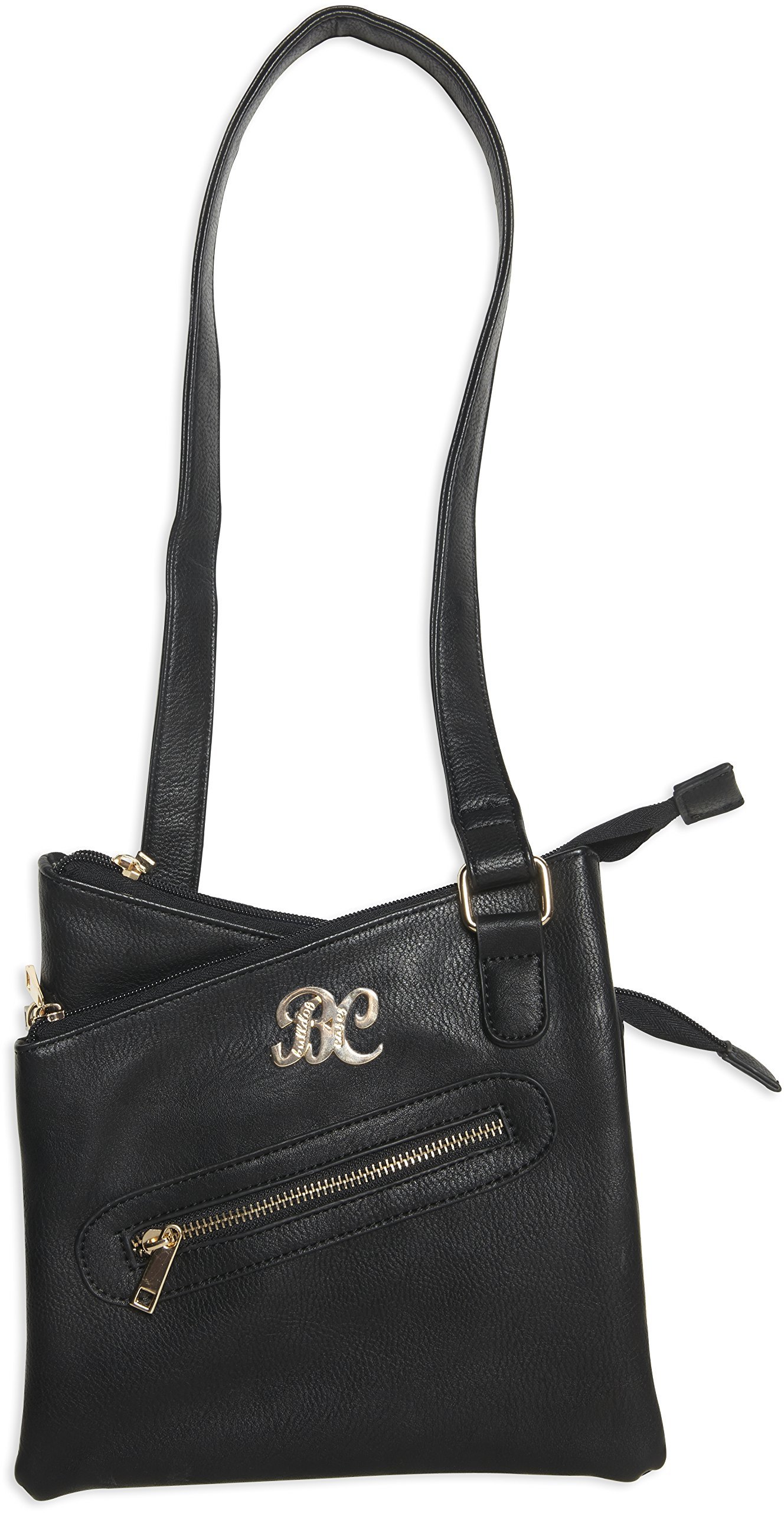 BULLDOG BDP030 Cross Body Style Purse with Holster, Black 9.5 x 9.5 x 1.5