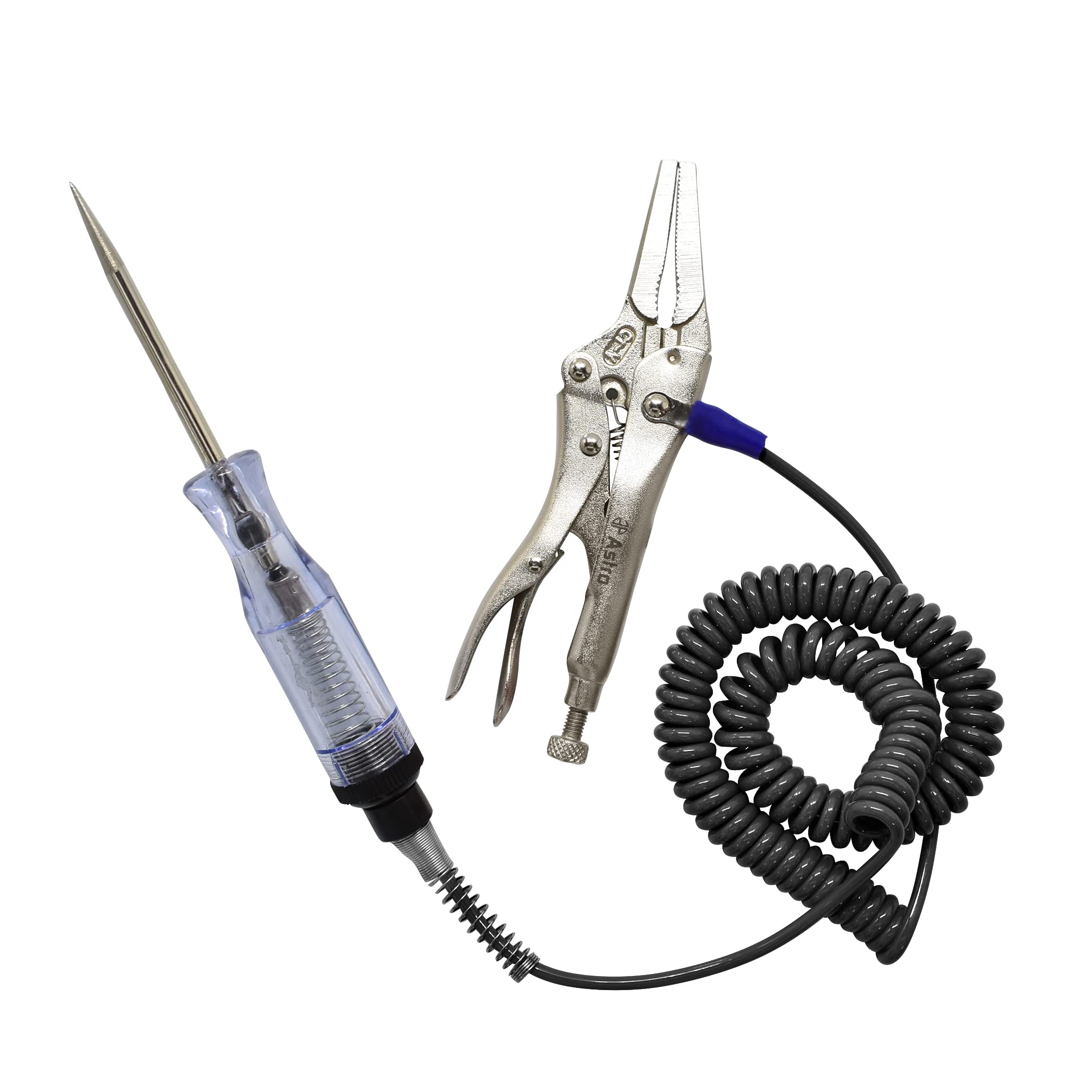 Astro Tools 7762 Circuit Tester Light w/Locking Pliers Ground That Won't Rip Off