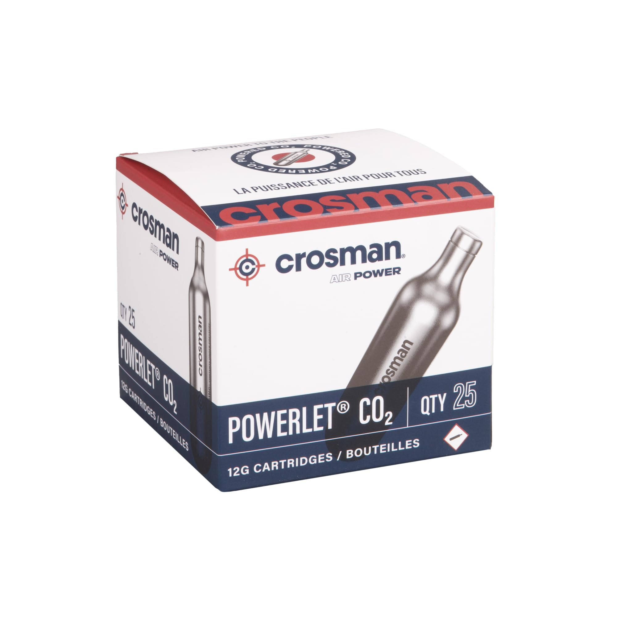 CROSMAN 2311 Powerlet 12g CO2 Cartridges 25 Count