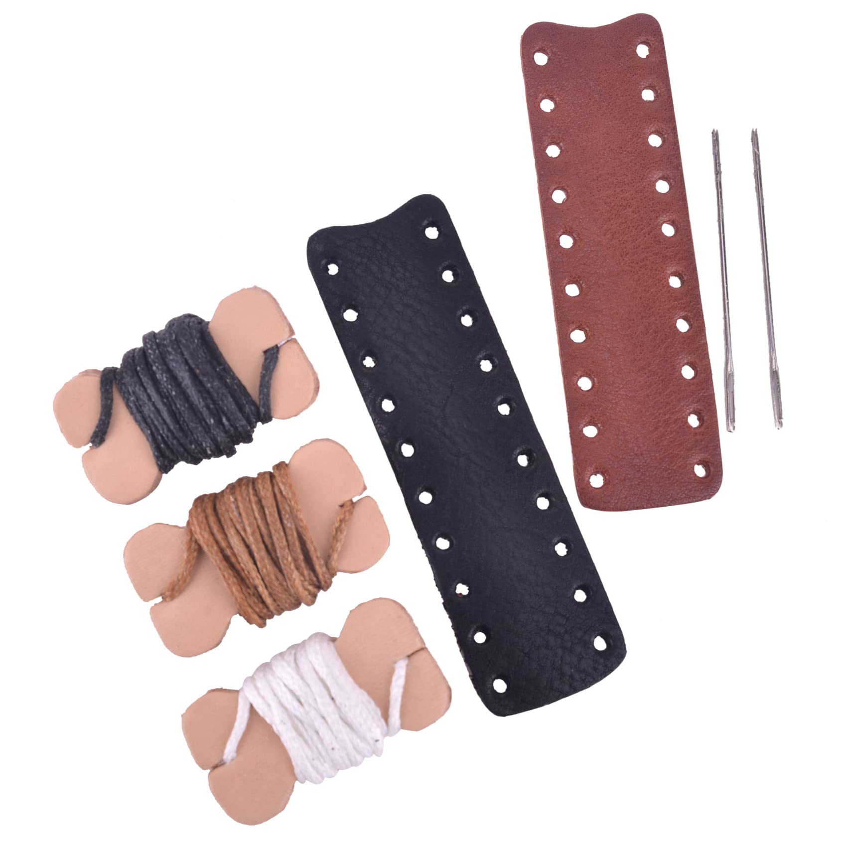 WAYNE'S DOG Leather Lever Wrap for Lever Action, Handcrafted (3.5-inch, Black/Brown-Thicker)