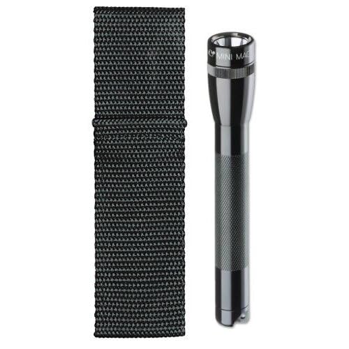 Maglite SM2A01H 14-Lumen Mini Flashlight w/Holster (Black)