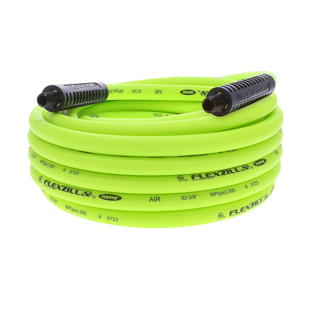 Flexzilla HFZ3835YW2 Air Hose 3/8In X 35Ft 1/4In MNPT Fittings