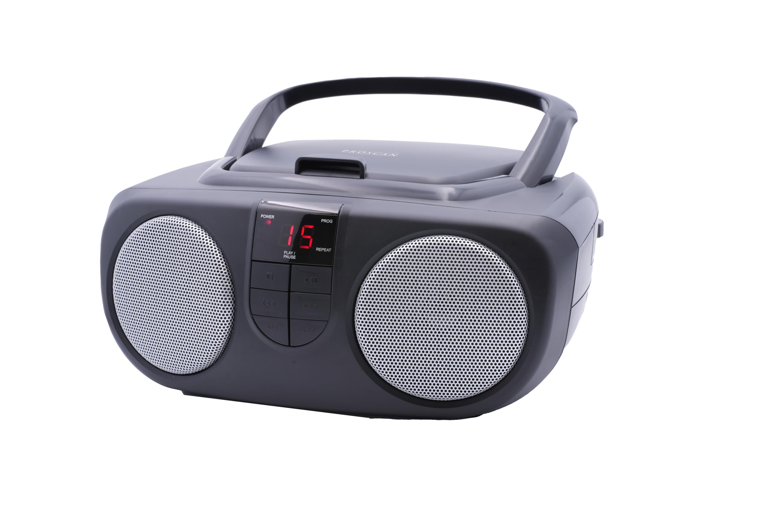 Sylvania SRCD243 Portable CD Player with AM/FM Radio Black Boombox