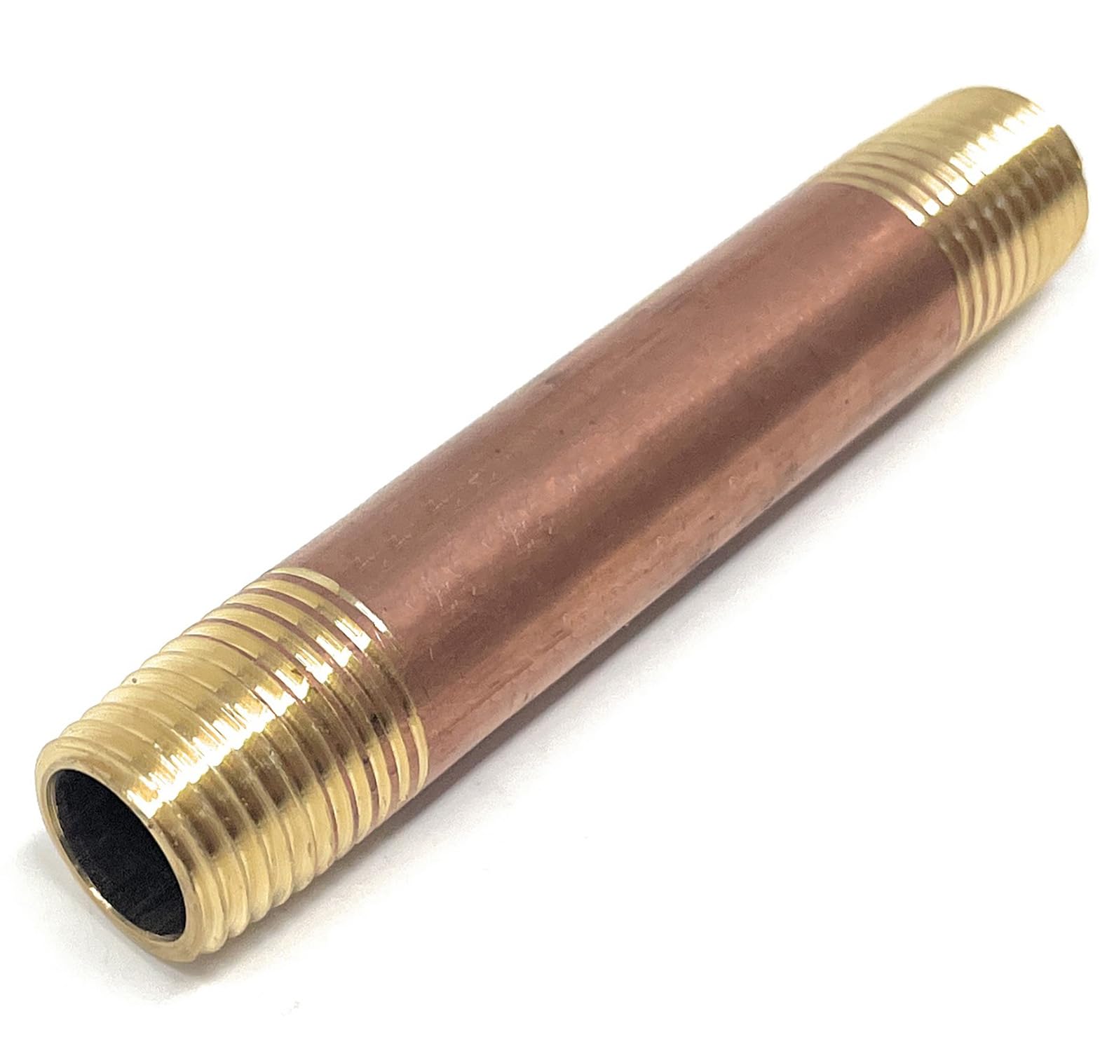 Metal Magery Brass Long Nipple 1/4" X 1/4", 3" Length, Male NPT Pipe Fitting